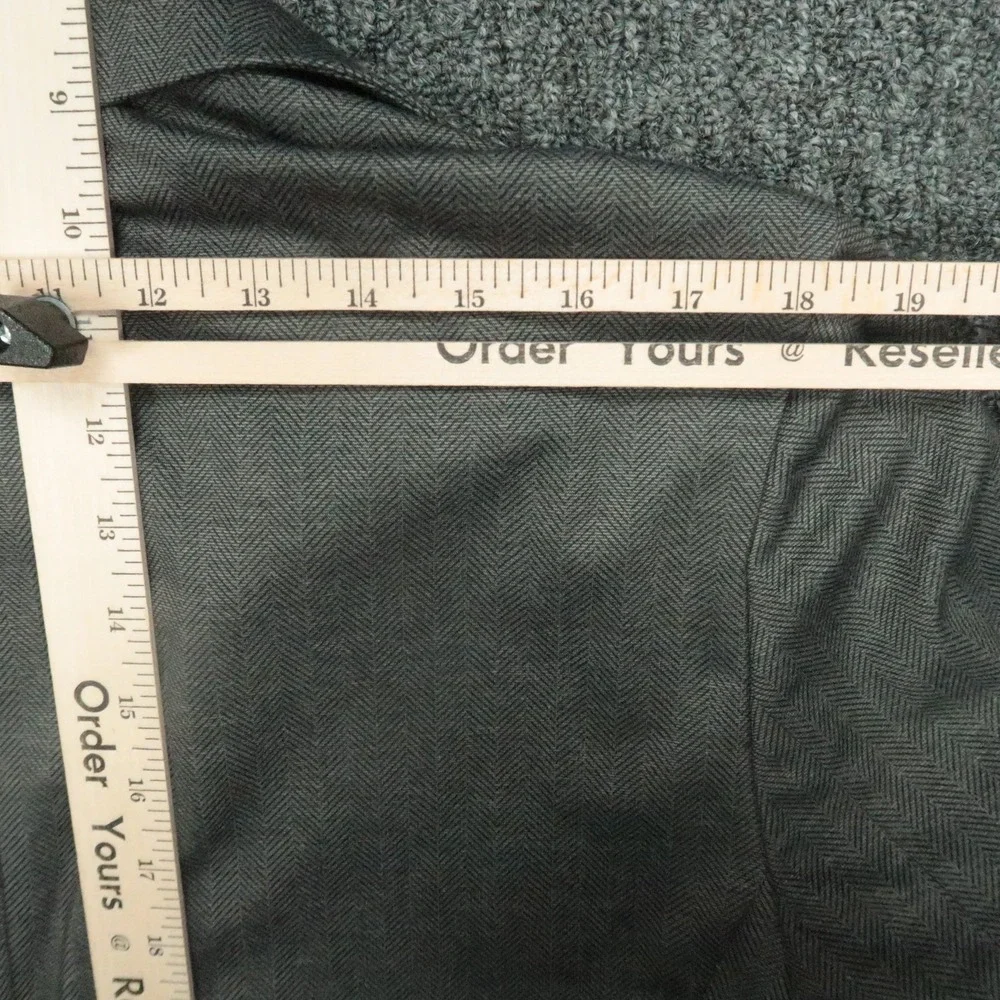 Mizzen Main Blazer‎ Mens Medium Gray Trim Herringbone Stretch Sport Coat